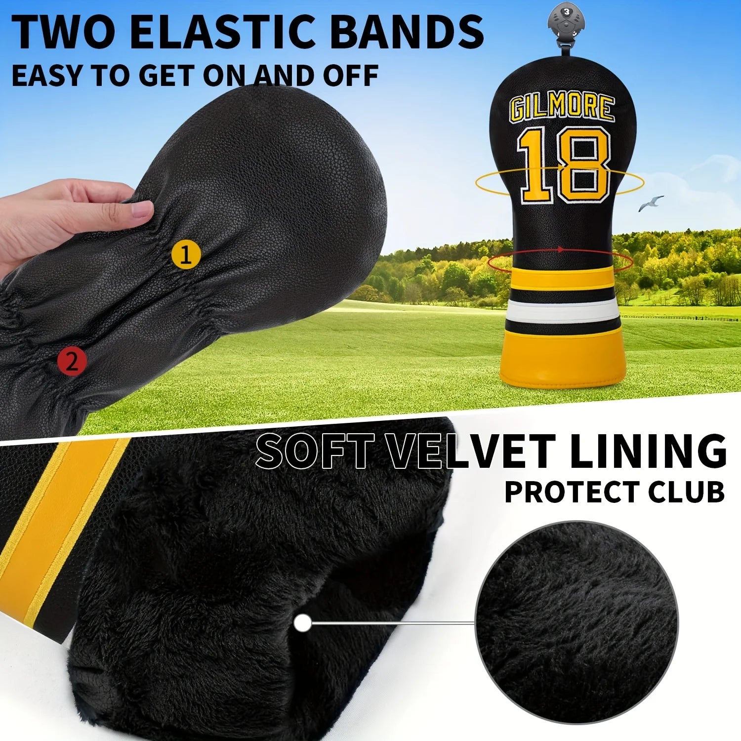 Golf Head Cover - Golf Club Protective Cover