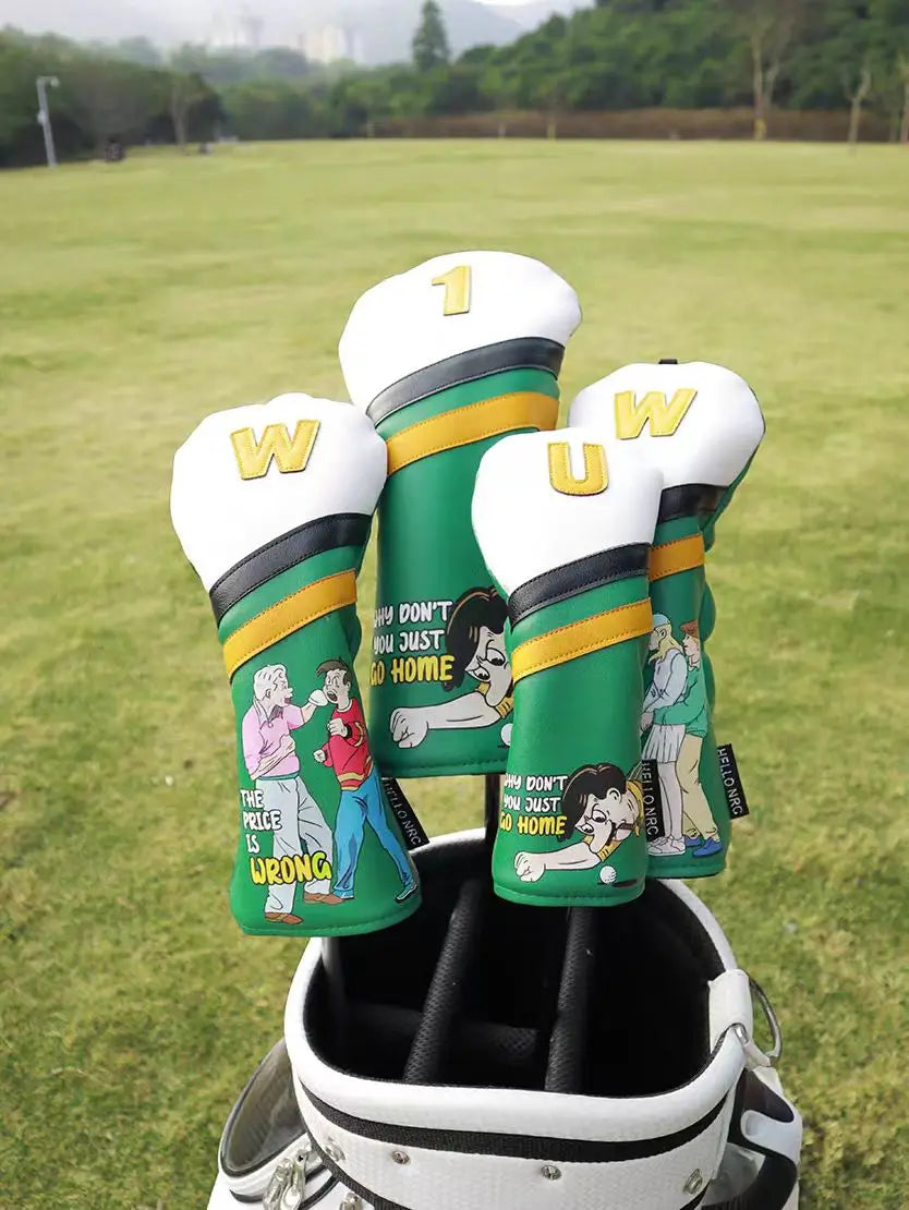 1Pcs Golf Club Covers For Woods And Driver Funny Driver Headcovers.