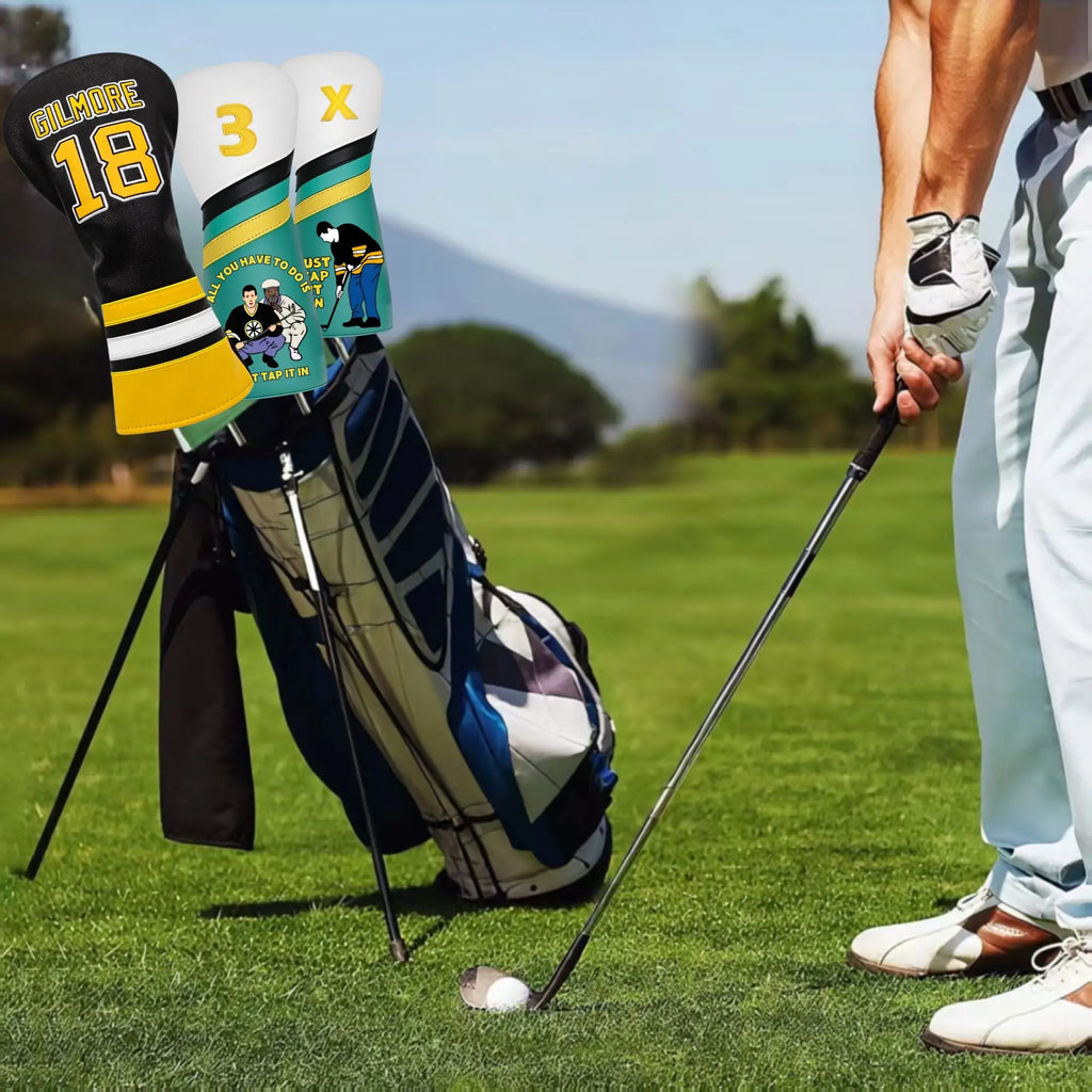 Themed Golf Club Headcover for Drivers, Fairway Woods, Hybrid/Rescue, SET.